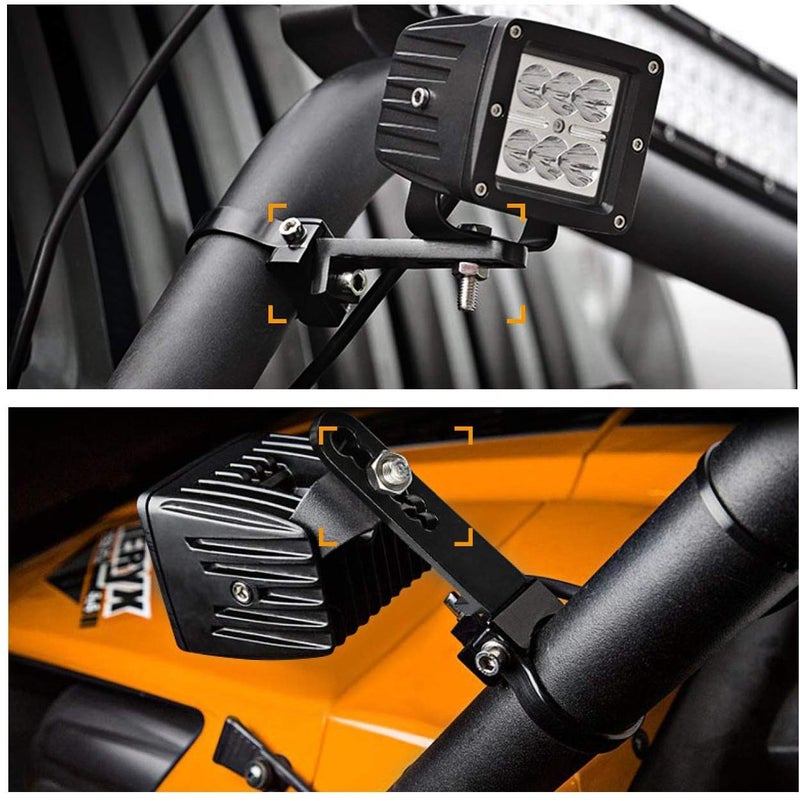 MOTLTECH Tube Clamps Mounting Brackets for LED Light Bar Work Lights Fog Lights Off Road Lights Fit 1.5", 2pcs - Image 4